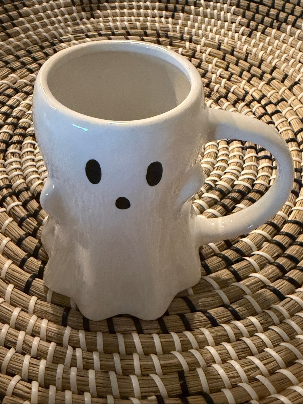 White Ghost Ceramic Mug - Cute Halloween Drinkware Hyde & EEK!!